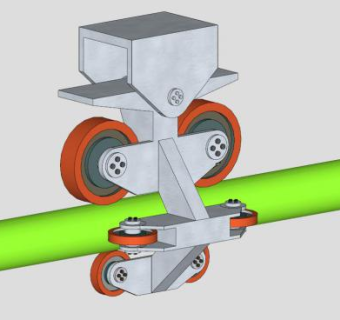 过山车的滑轮子的SKP模型设计_su模型下载 草图大师模型_SKP模型