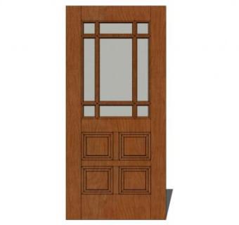 门的su模型下载_sketchup草图大师SKP模型