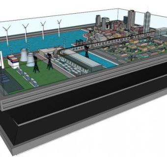 售楼部沙盘su模型下载_sketchup草图大师SKP模型