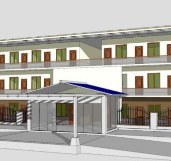 办公楼门斗su模型下载_sketchup草图大师SKP模型