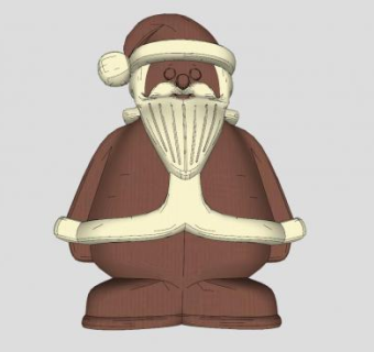 圣诞老人玩具SU模型下载_sketchup草图大师SKP模型