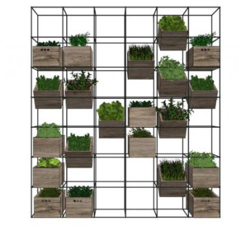 防腐花架su模型下载_sketchup草图大师SKP模型