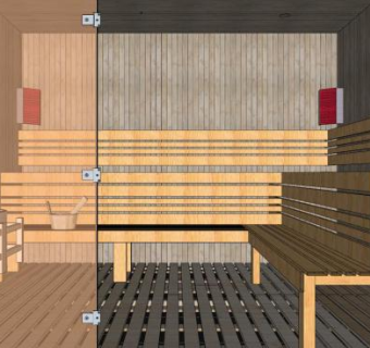 汗蒸房su模型下载_sketchup草图大师SKP模型