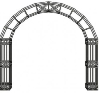 圆拱门su模型下载_sketchup草图大师SKP模型