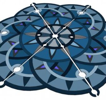 室内玄关拼花su模型下载_sketchup草图大师SKP模型