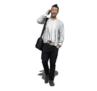 现代休闲男人SU模型下载_sketchup草图大师SKP模型