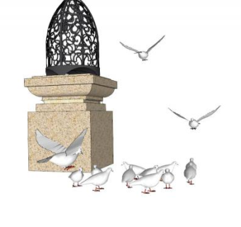 鸟类su模型下载_sketchup草图大师SKP模型