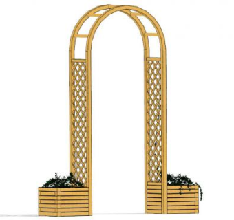 木拱门su模型下载_sketchup草图大师SKP模型