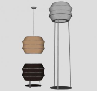 现代室内灯具SU模型下载_sketchup草图大师SKP模型