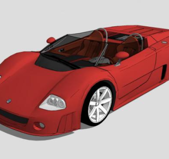 大众跑车SU模型下载_sketchup草图大师SKP模型