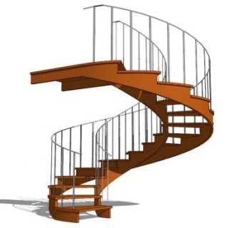 简美楼梯su模型下载_sketchup草图大师SKP模型