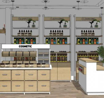 精品商店su模型下载_sketchup草图大师SKP模型