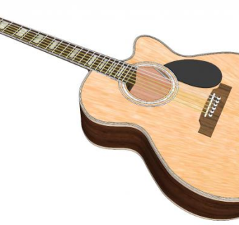 练习琴su模型下载_sketchup草图大师SKP模型