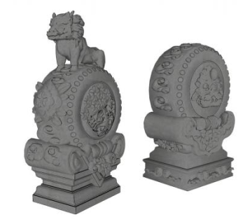 抱石鼓su模型下载_sketchup草图大师SKP模型