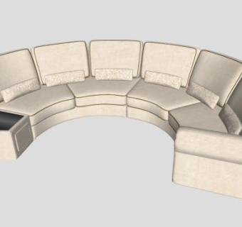 月亮沙发su模型下载_sketchup草图大师SKP模型