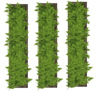 绿植墙面su模型下载_sketchup草图大师SKP模型