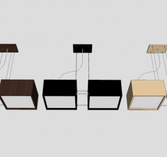 简约小吊灯SU模型下载_sketchup草图大师SKP模型