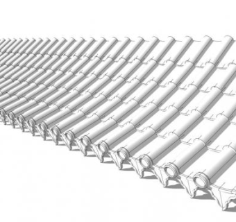 瓦屋顶su模型下载_sketchup草图大师SKP模型