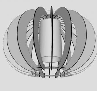 现代白色吊灯SU模型下载_sketchup草图大师SKP模型