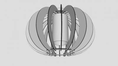 现代白色吊灯SU模型下载_sketchup草图大师SKP模型