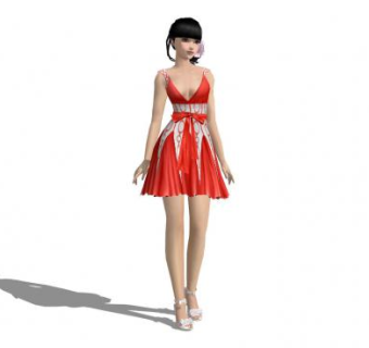 现代时尚名媛SU模型下载_sketchup草图大师SKP模型