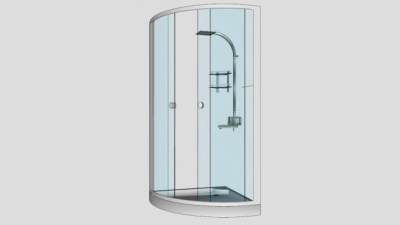 直淋式淋浴su模型下载_sketchup草图大师SKP模型