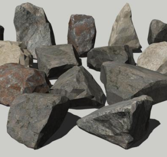 岩石种类SU模型下载_sketchup草图大师SKP模型