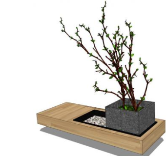 盆景台su模型下载_sketchup草图大师SKP模型