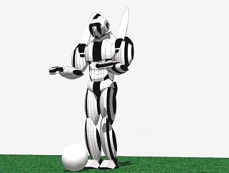 足球<em>机器人</em>的SKP模型设计_su模型下载 草图大师模型_...