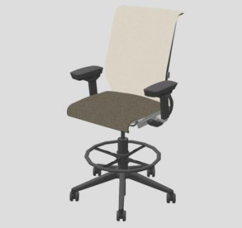 工作椅su模型下载_sketchup草图大师SKP模型