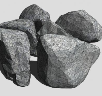 花岗岩巨石sketchup模型下载_sketchup草图大师SKP模型
