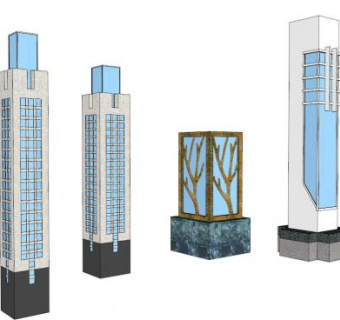景观灯具su模型下载_sketchup草图大师SKP模型