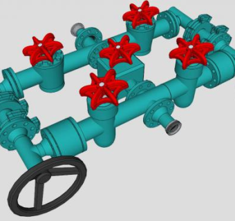 消防管su模型下载_sketchup草图大师SKP模型