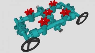 消防管su模型下载_sketchup草图大师SKP模型