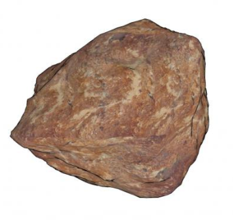 赤色岩石块SU模型下载_sketchup草图大师SKP模型