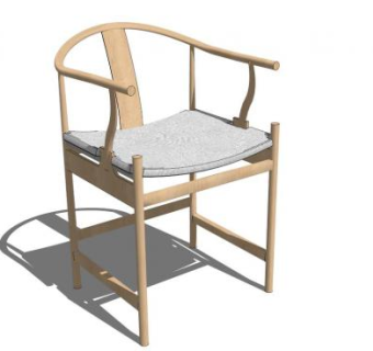 新中式椅子SU模型下载_sketchup草图大师SKP模型