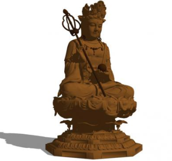 佛像莲花座su模型下载_sketchup草图大师SKP模型