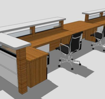 前台座椅su模型下载_sketchup草图大师SKP模型