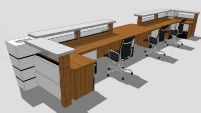 前台座椅su模型下载_sketchup草图大师SKP模型