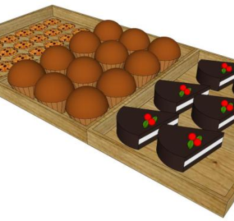 糕点su模型下载_sketchup草图大师SKP模型