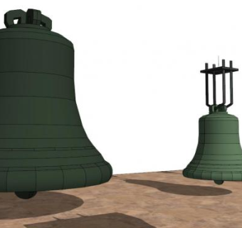 寺庙钟su模型下载_sketchup草图大师SKP模型