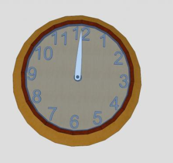 这是一个时钟的SKP模型_su模型下载 草图大师模型_SKP模型