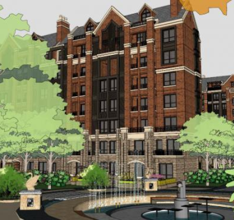 洋房别墅su模型下载_sketchup草图大师SKP模型