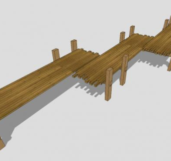 栈桥su模型下载_sketchup草图大师SKP模型