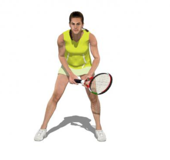 女网球运动员SU模型下载_sketchup草图大师SKP模型