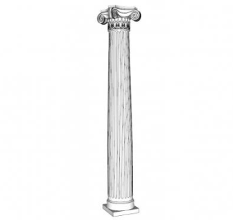 欧式罗马柱子SU模型下载_sketchup草图大师SKP模型