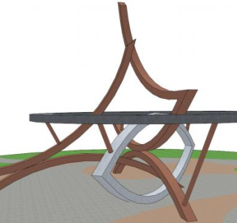 小区广场雕塑su模型下载_sketchup草图大师SKP模型