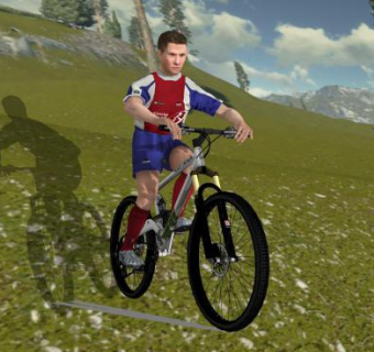 自行车运动员SU模型下载_sketchup草图大师SKP模型