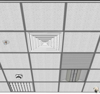 天花铝板su模型下载_sketchup草图大师SKP模型
