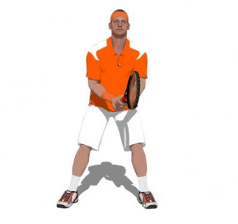 男性网球运动员SU模型下载_sketchup草图大师SKP模型